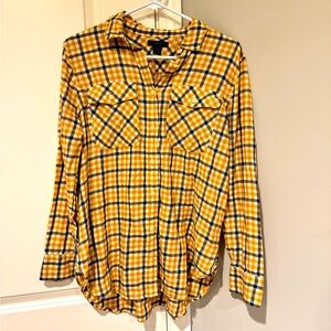 J crew checked shirt. Perfect for fall!